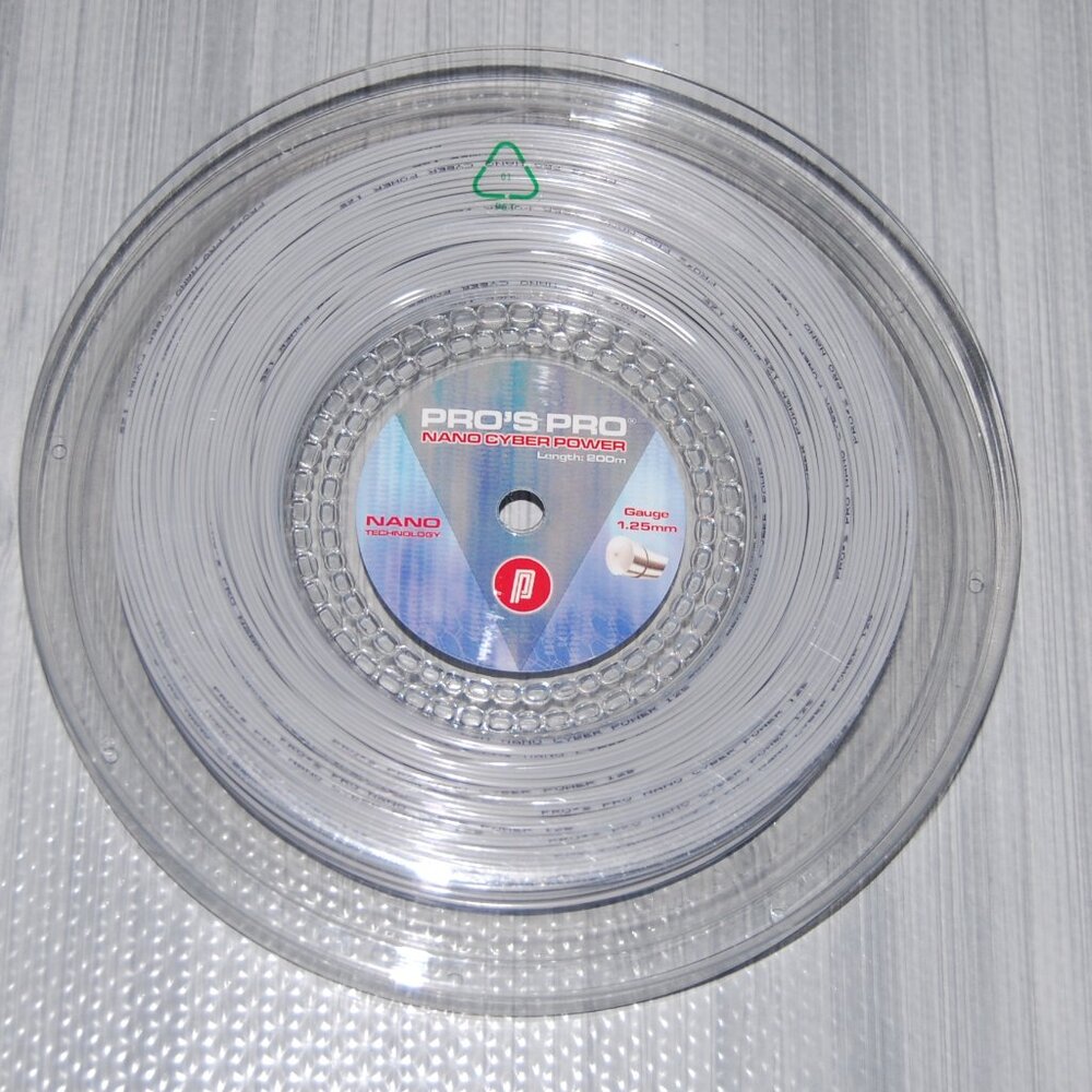 PRO'S PRO Nano Cyber Power Co-polyTennis String Reel 660 F 200 M Gauge 1.25 mm